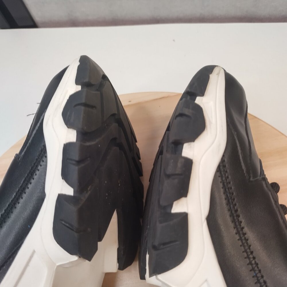 Kenneth Cole New York Nikos Black & White Chunky Platform Sneakers Women US 10M - Picture 9 of 14